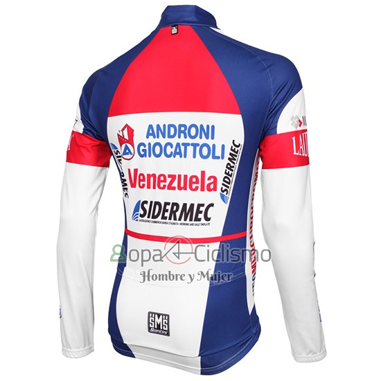 Androni Giocattoli Ropa Ciclismo Culotte Largo 2015 Hombre Mangas Largas Blanco